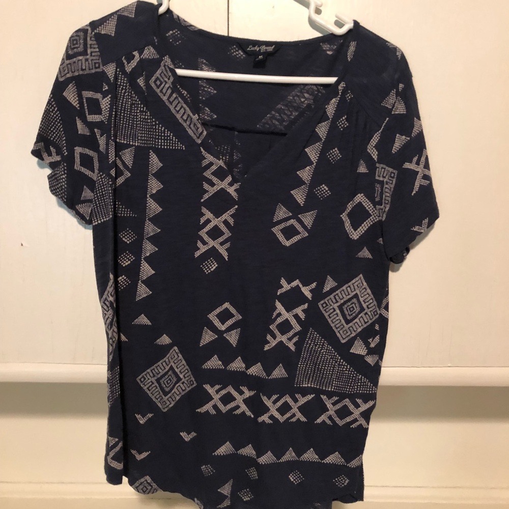 Blue Aztec Lucky Brand Shirt